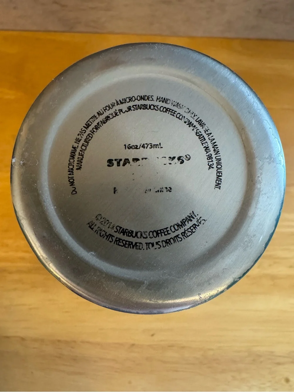 2014 Starbucks 16oz Cup